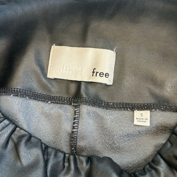 Wilfred Black Faux Leather Leggings - Picture 2 of 2